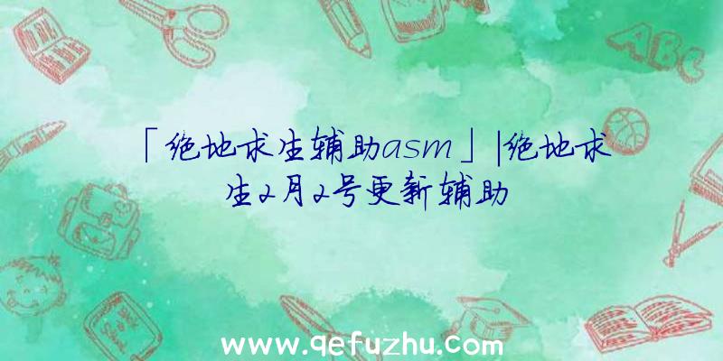 「绝地求生辅助asm」|绝地求生2月2号更新辅助